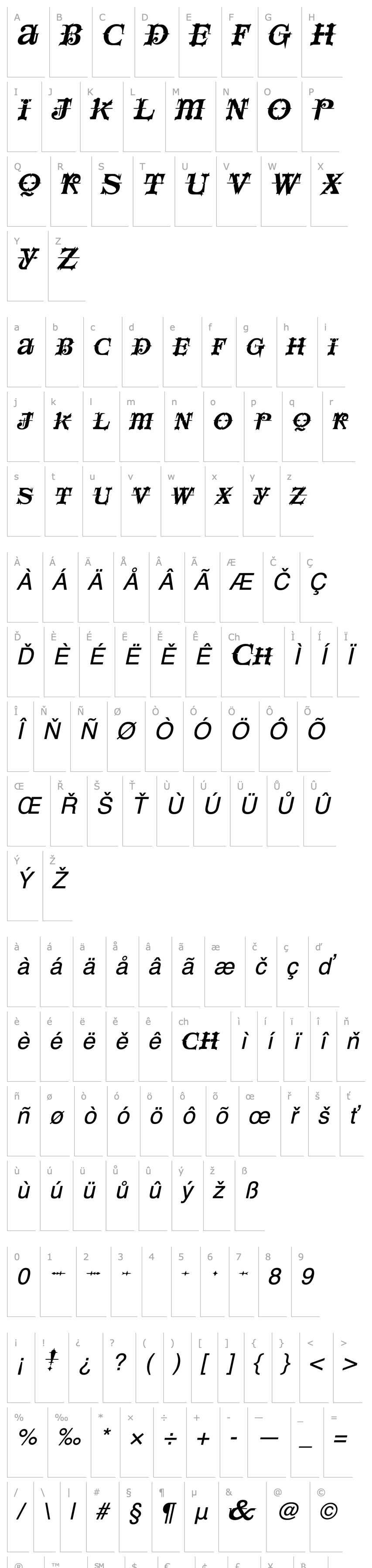 Overview SpaceIvey Italic