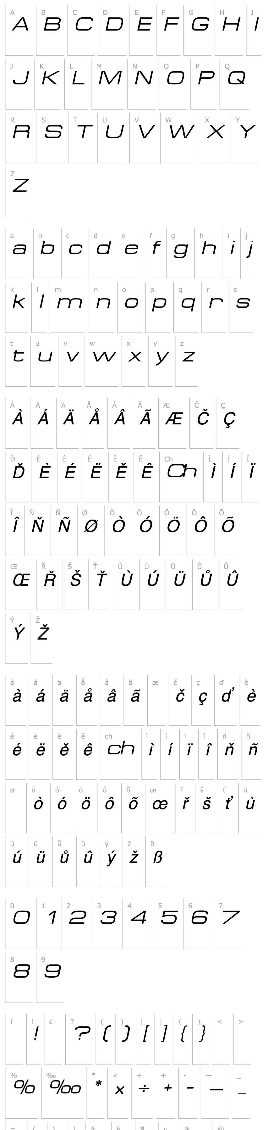 Overview SpaceOut Italic