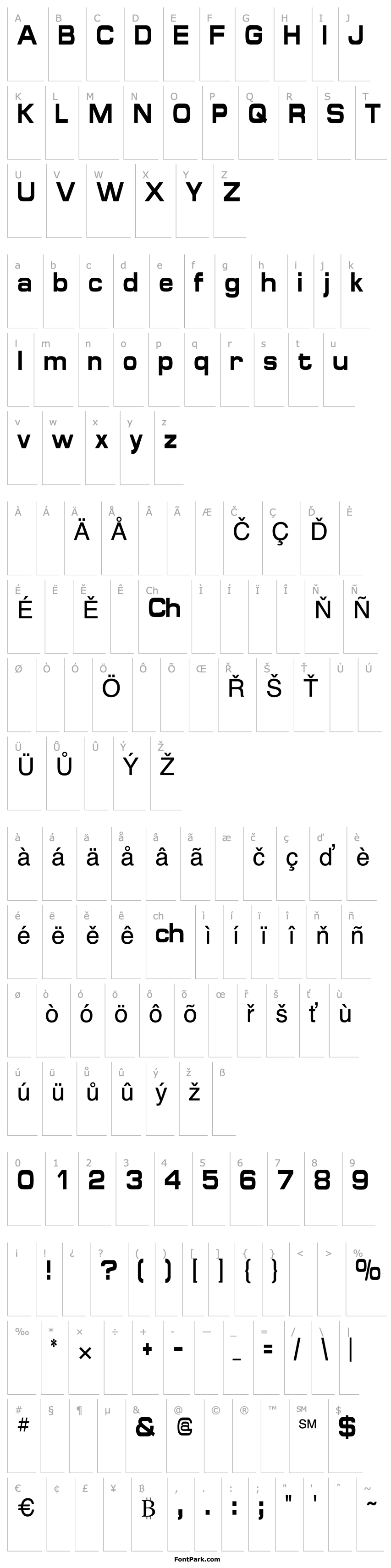 Overview SpaceOutBoldCondensed