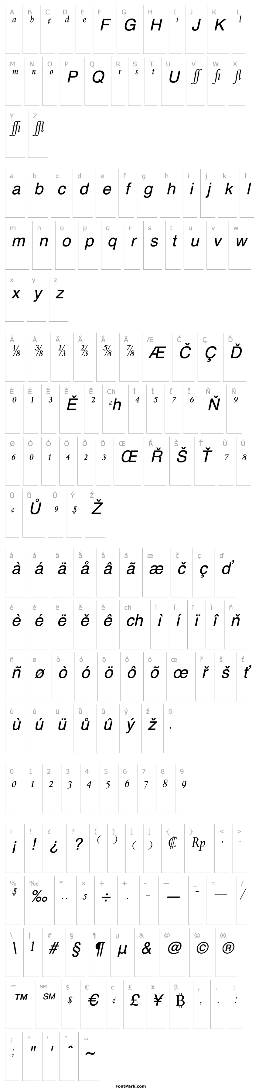 Přehled SpectrumMTExpert-Italic