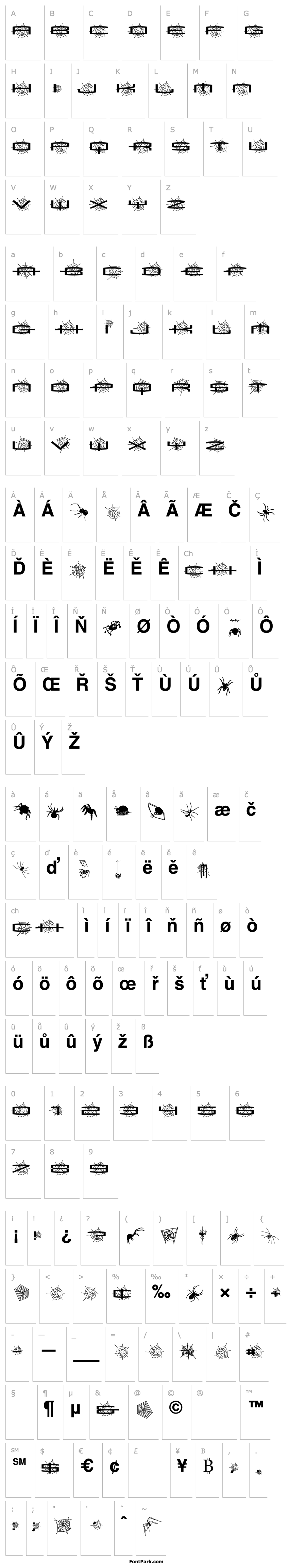 Overview SpiderishFS-Bold