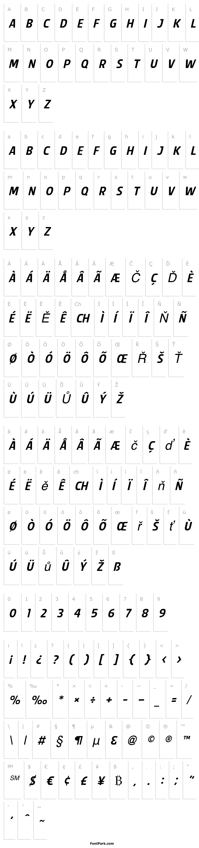 Přehled Splendid Plan 9 Italic