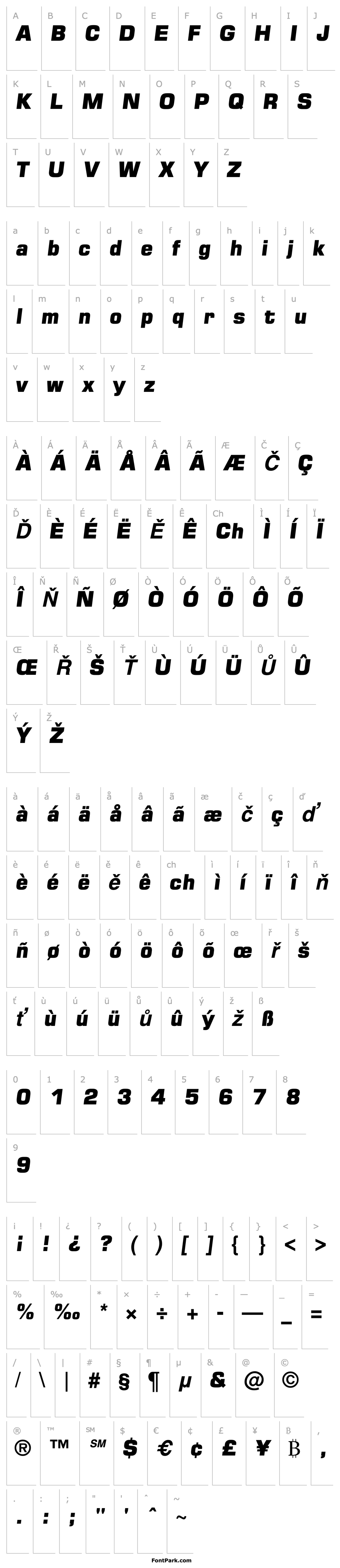 Přehled Square 721 Blk-Italic