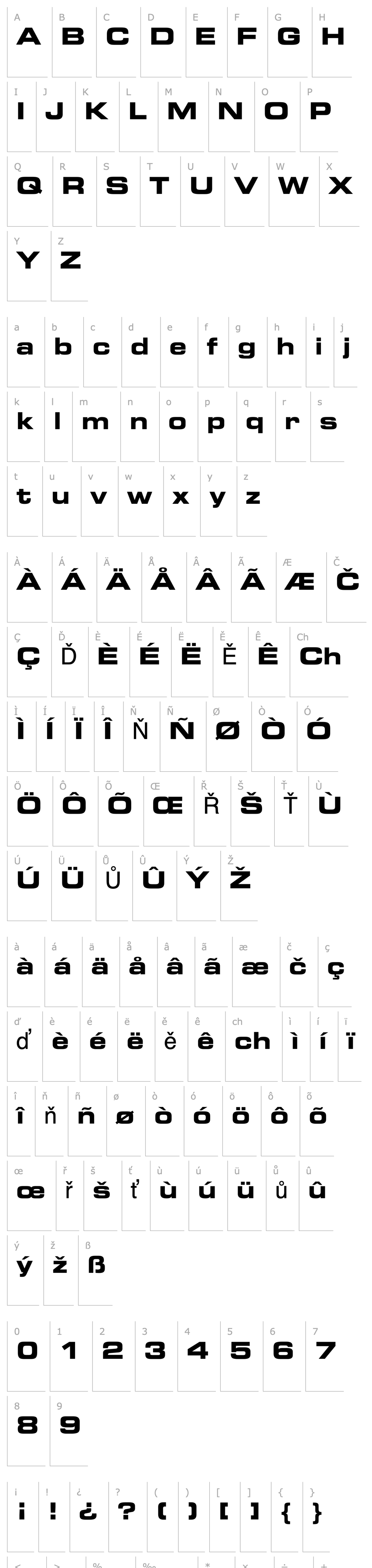 Overview Square 721 Bold Extended BT