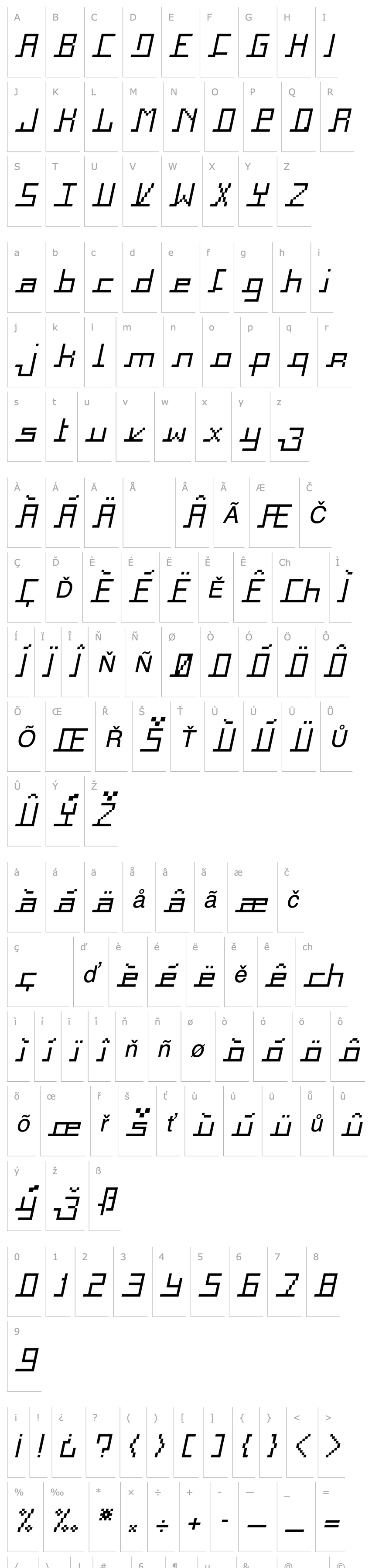 Overview Square Italic