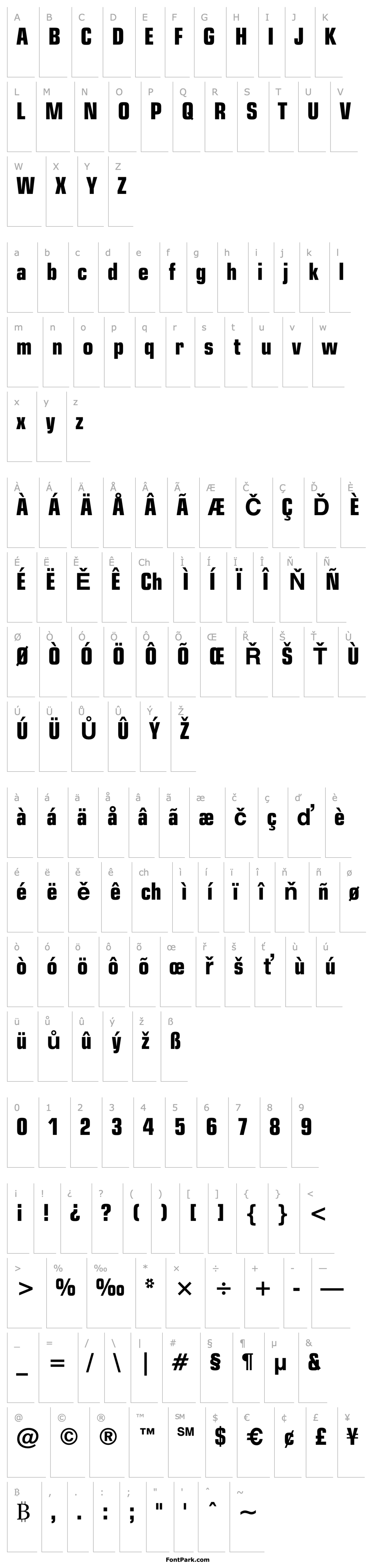 Overview Square721BT-BoldCondensed