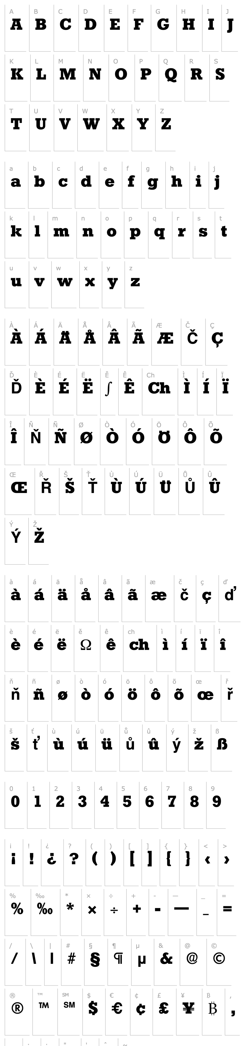 Overview Stafford-Serial-ExtraBold-Regular