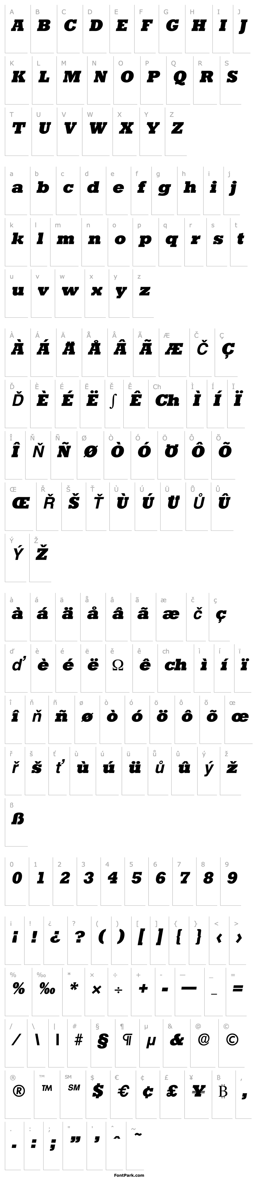 Overview Stafford-Serial-Heavy-RegularItalic