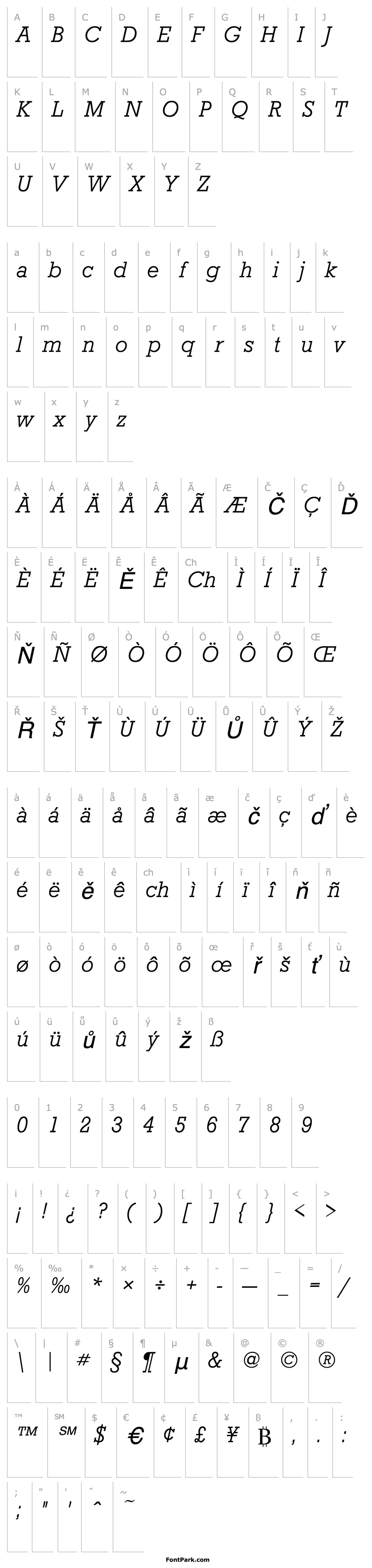 Overview StaffordLH Italic