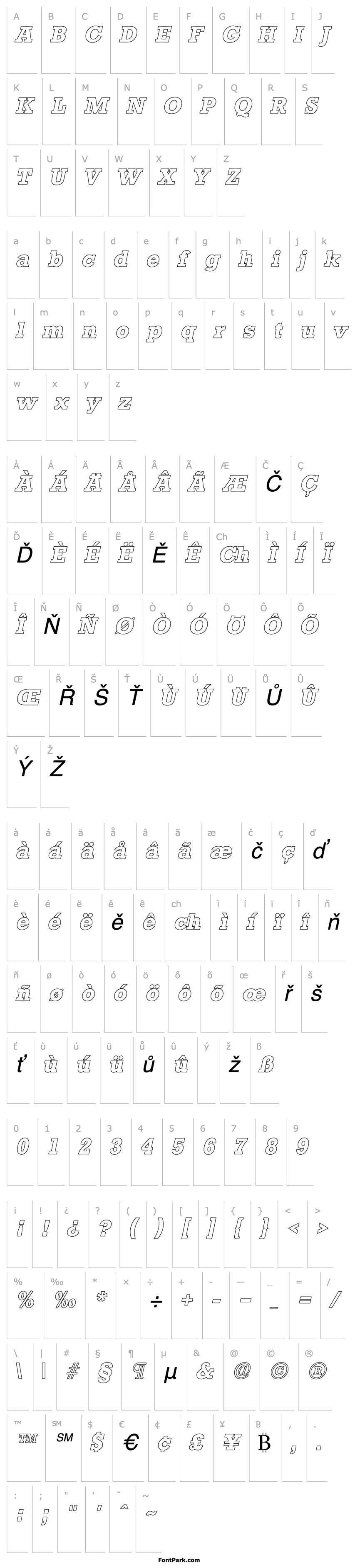 Overview StaffordOutline Italic