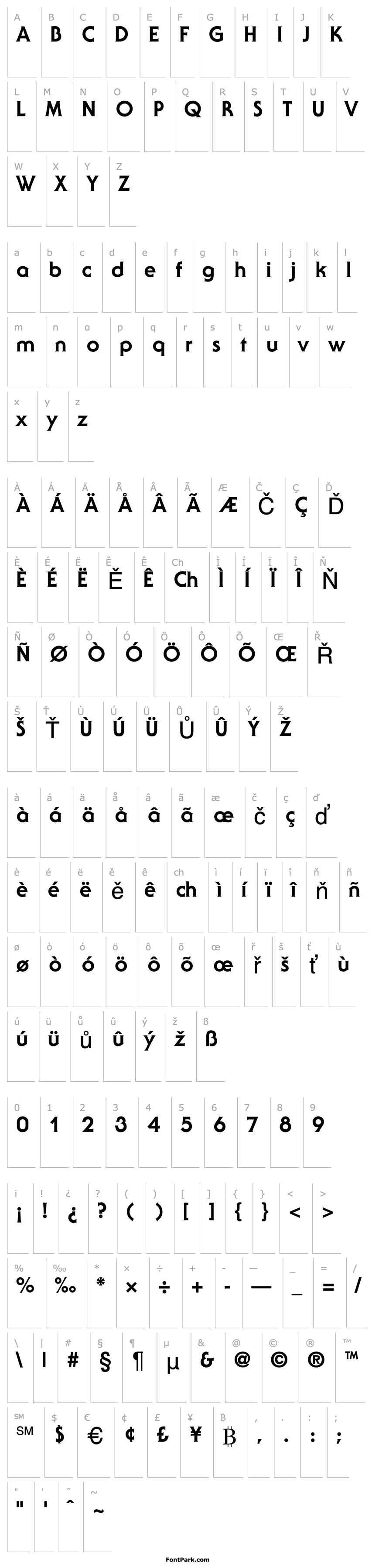 Overview Staid Gothic ExtraBold Regular