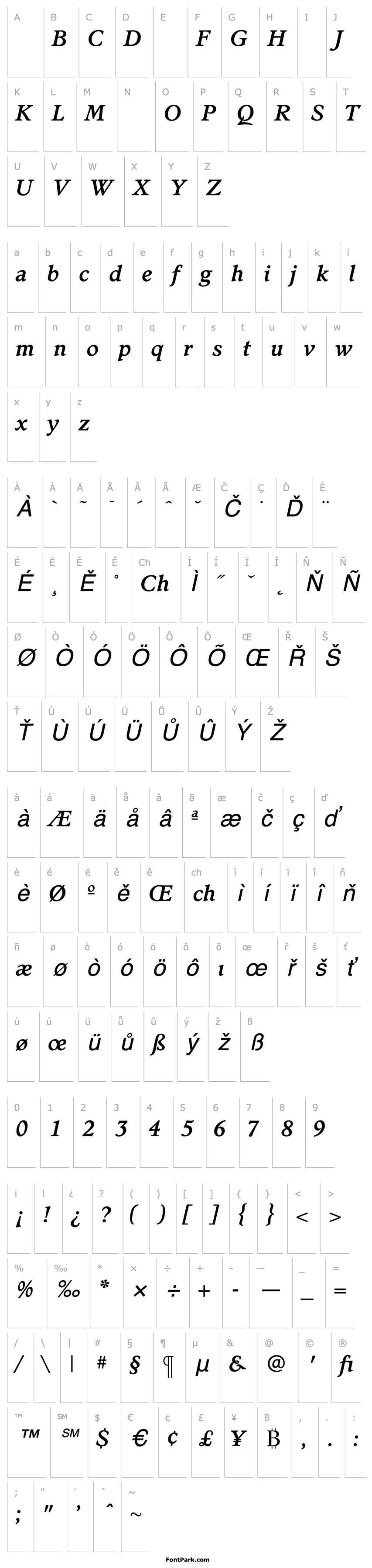 Overview StanhopeMediumItalic