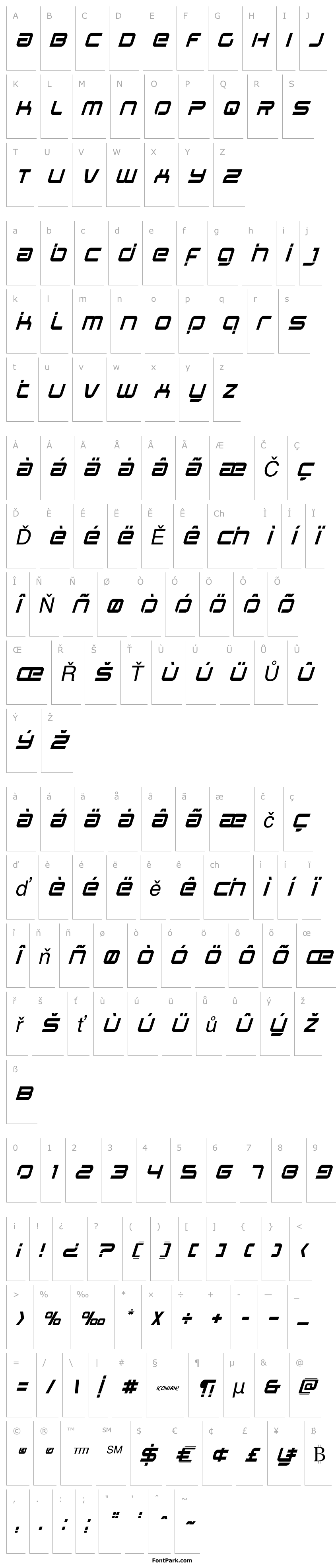 Overview Star Eagle Laser Italic