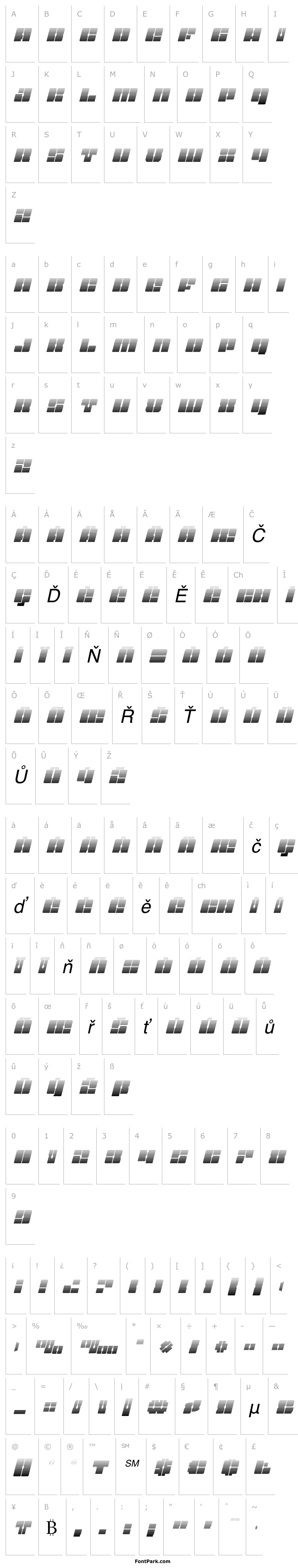 Přehled Star Nursery Gradient Italic