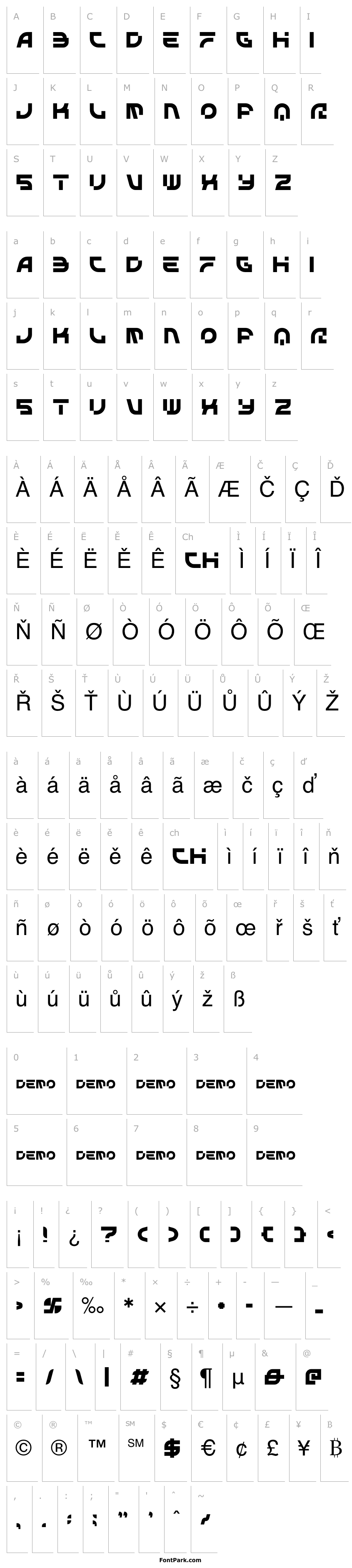 Přehled STARBLASTERdemo