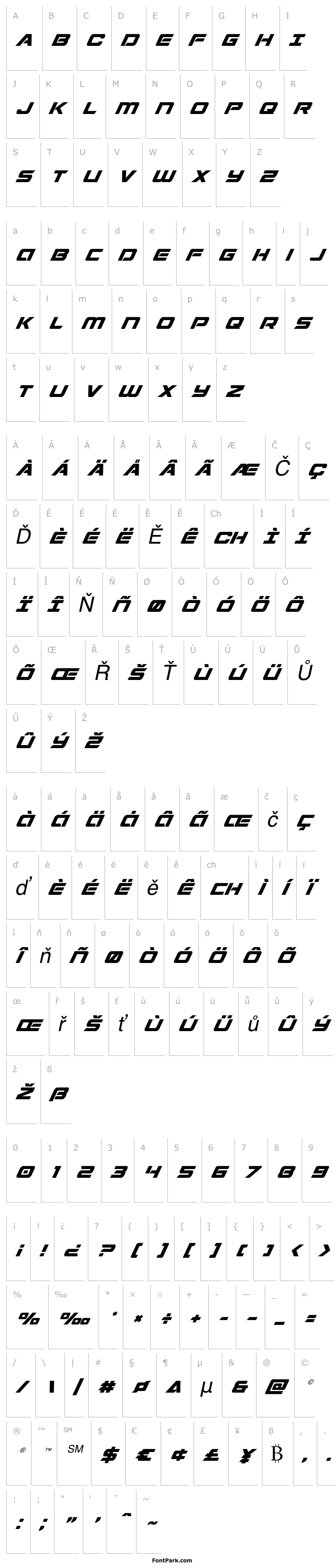 Overview Starduster Super-Italic