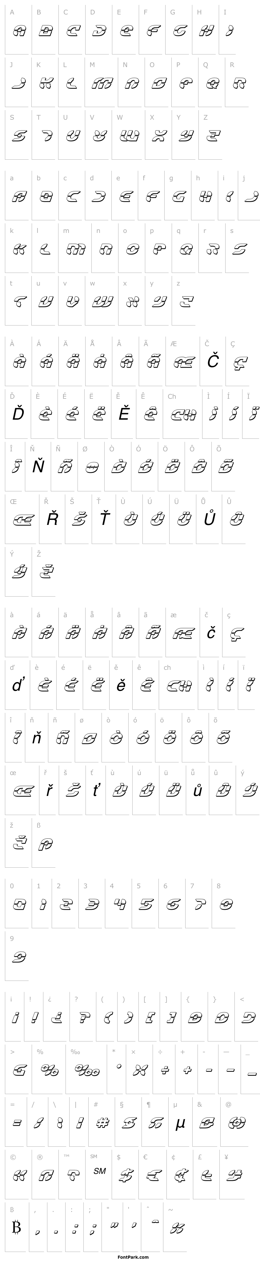Overview Starfighter Bold 3D Italic