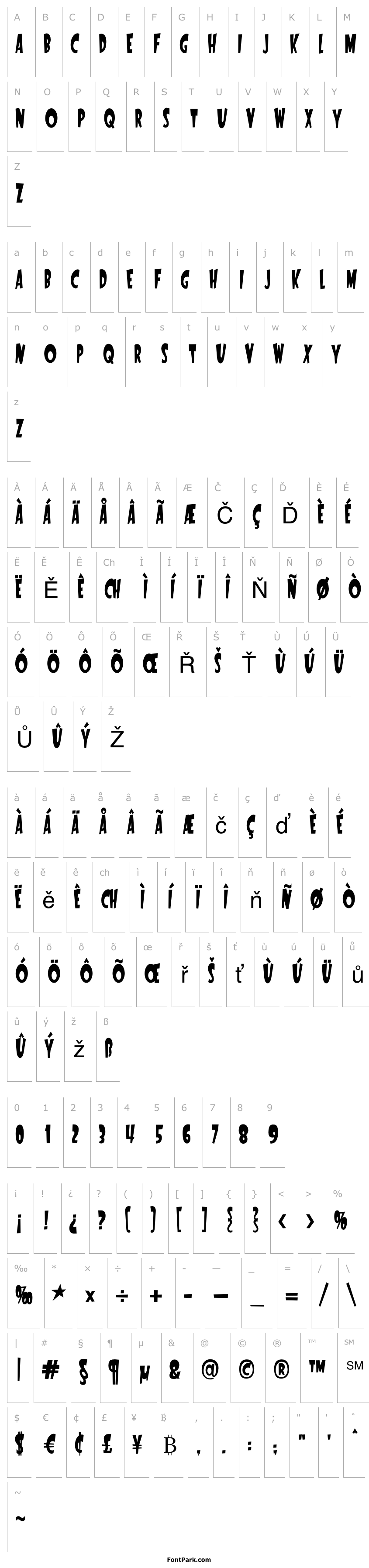 Overview StartlingFont