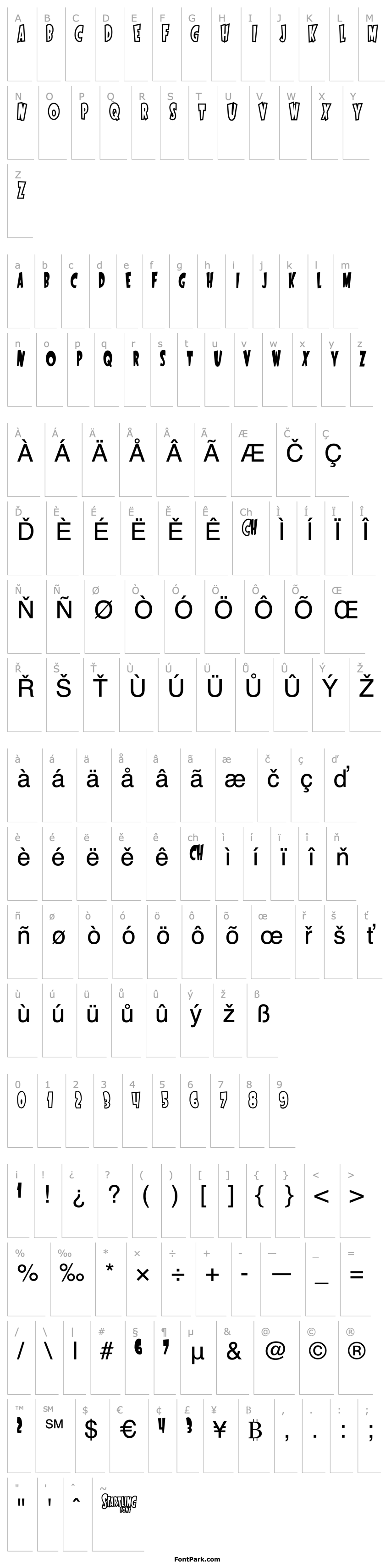 Overview StartlingFont