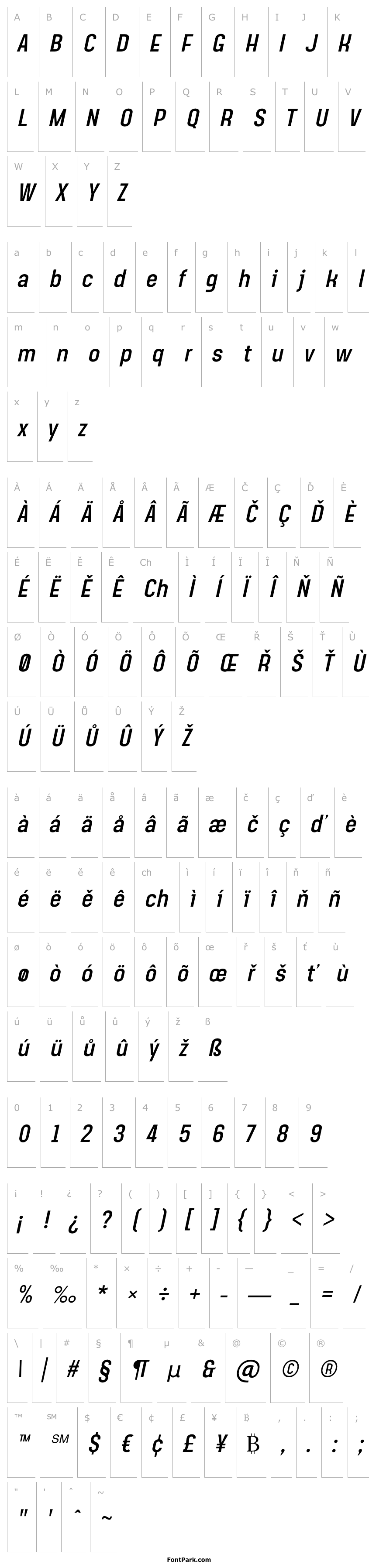 Overview Steagisler Italic