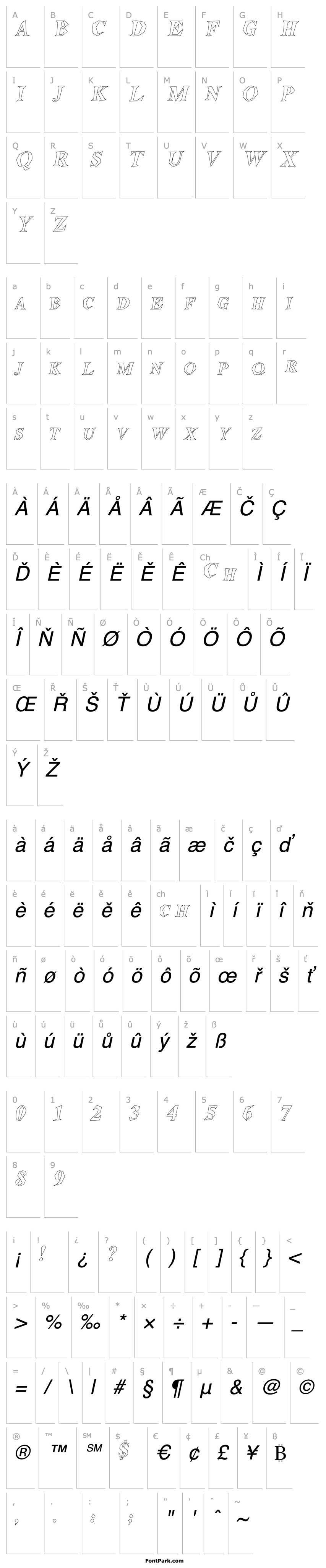 Overview StegosaurusOutline Italic