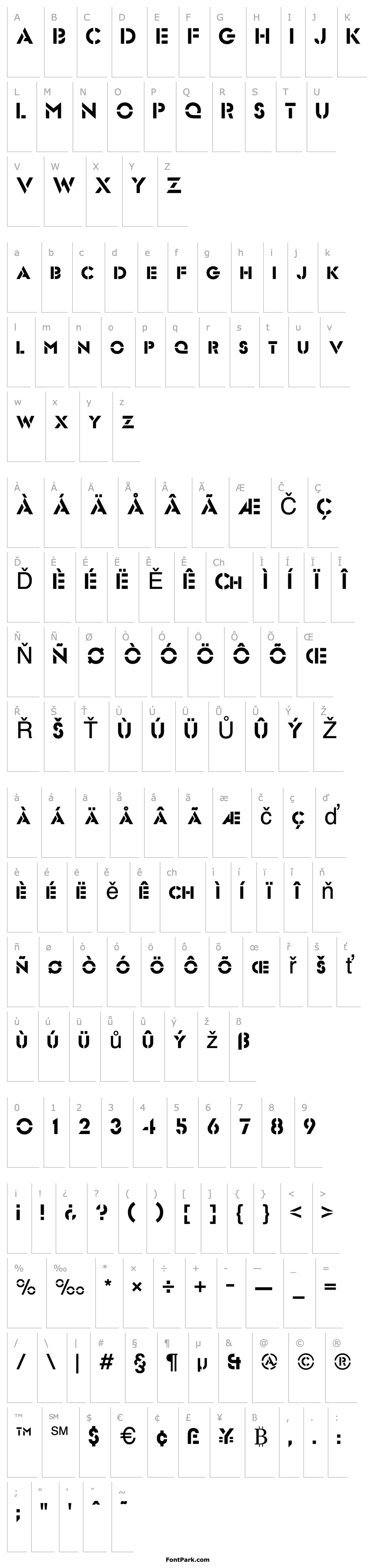 Overview Stencil Sans  Normal