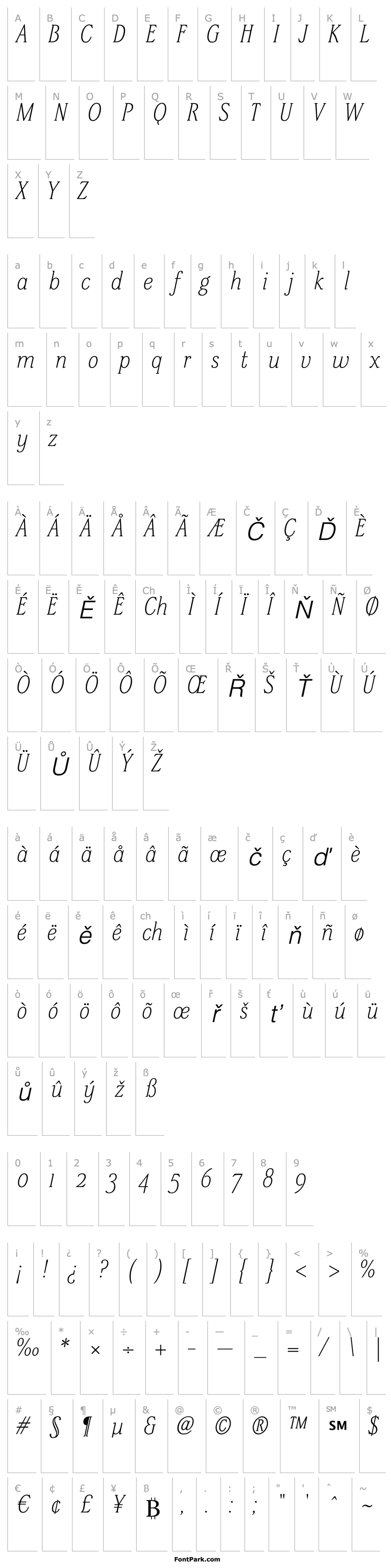 Overview SteppITCStdLight-Italic