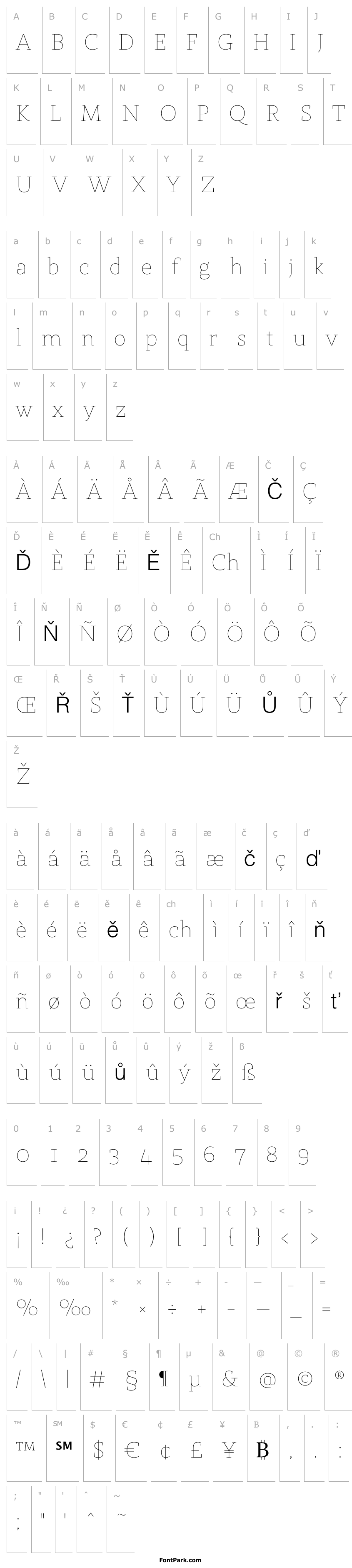Přehled StMarie-Thin
