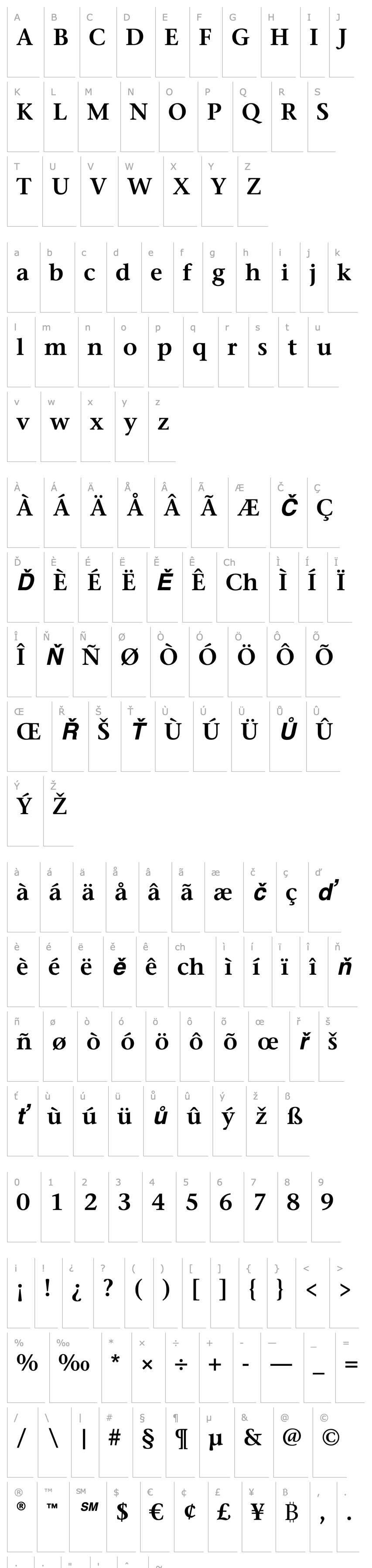 Overview Stone Serif ITC Semi