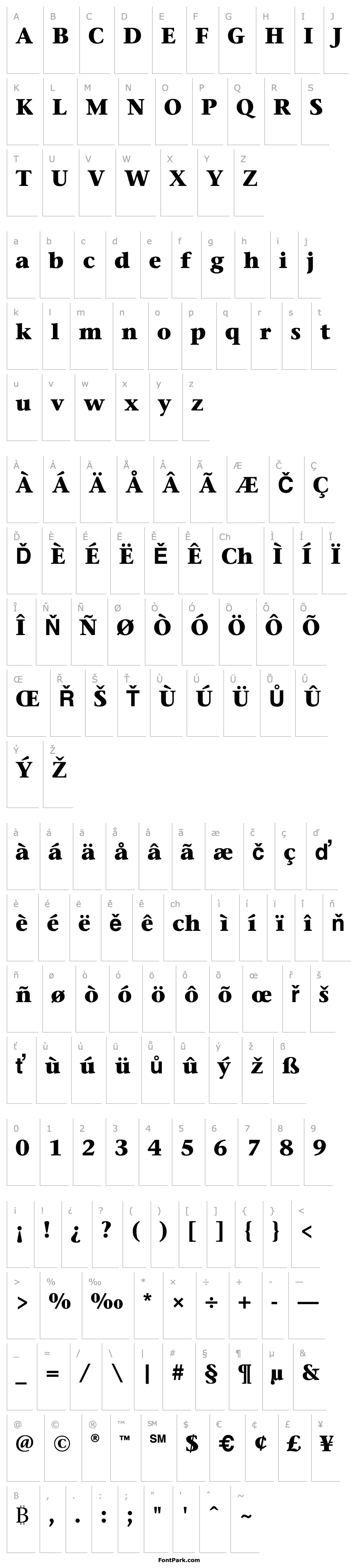 Overview Stone Serif ITC TT Bold