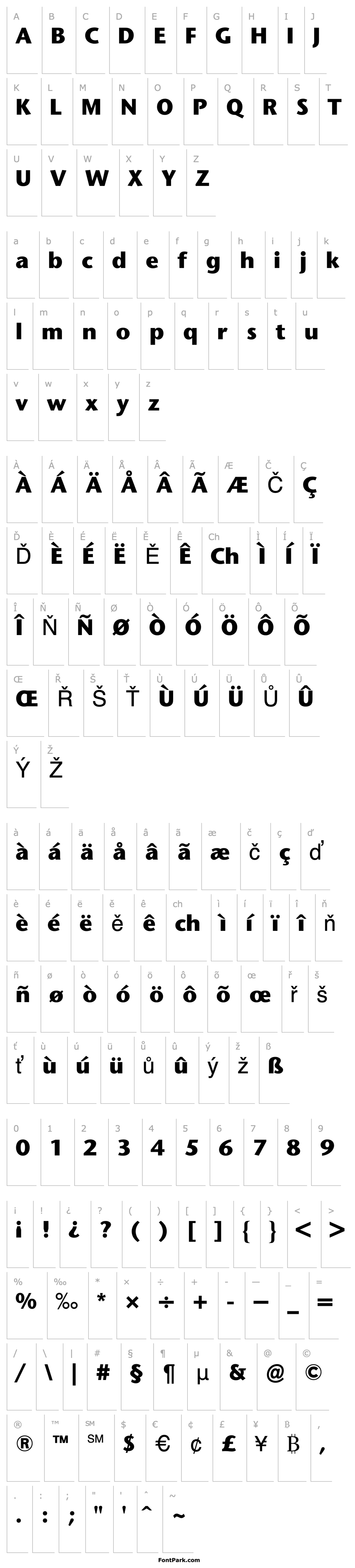 Přehled StoneSansBQ-Bold