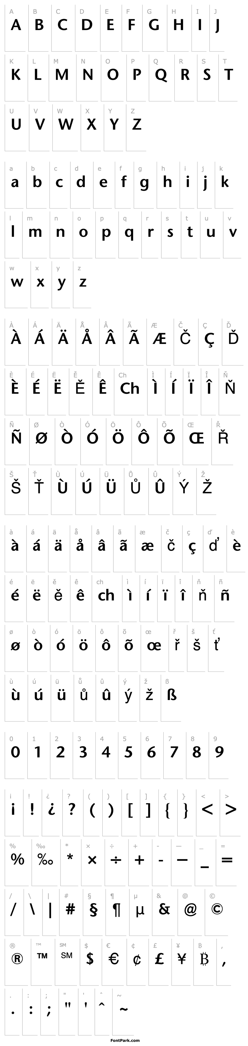 Overview StoneSansBQ-SemiBold