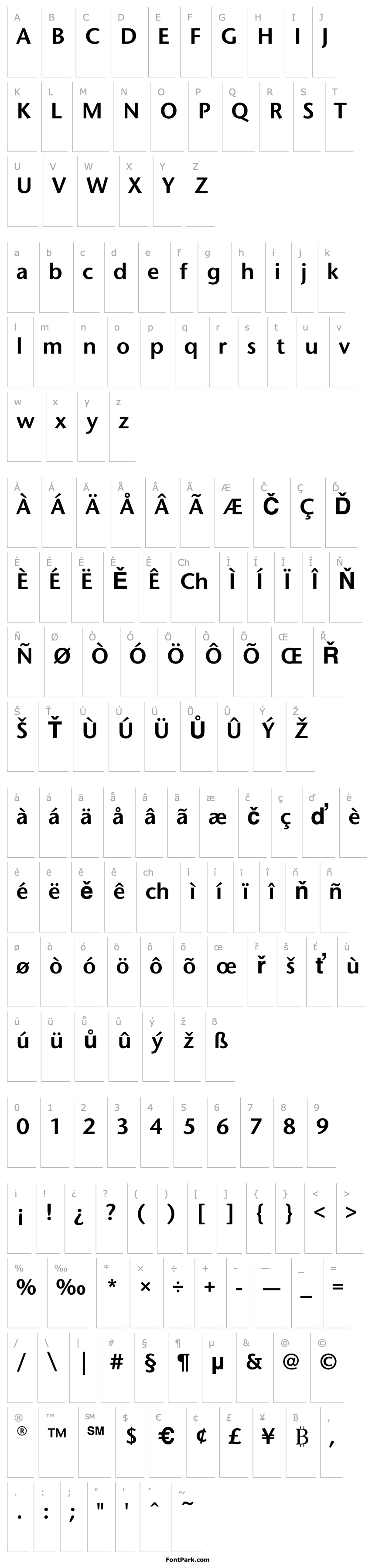 Overview StoneSansEF-SemiBold