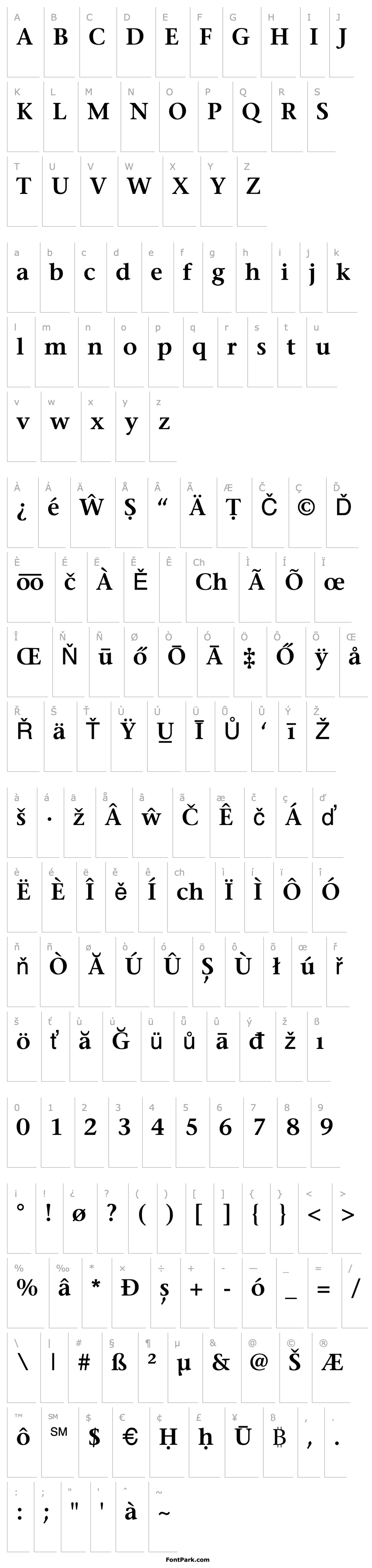 Overview StoneSerif SAIN SmBd v.1 Semibold