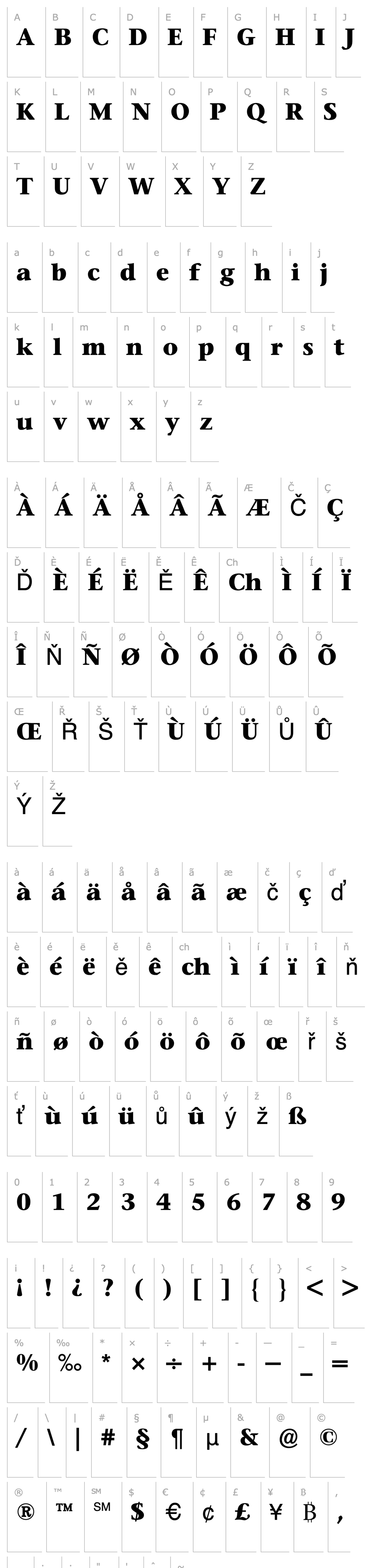 Overview StoneSerifBQ-Bold