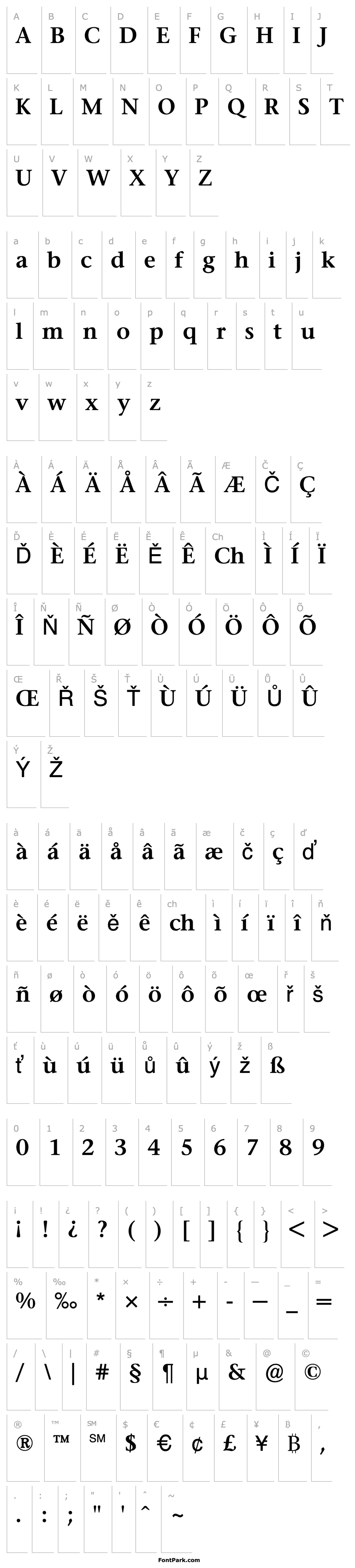 Overview StoneSerifBQ-SemiBold