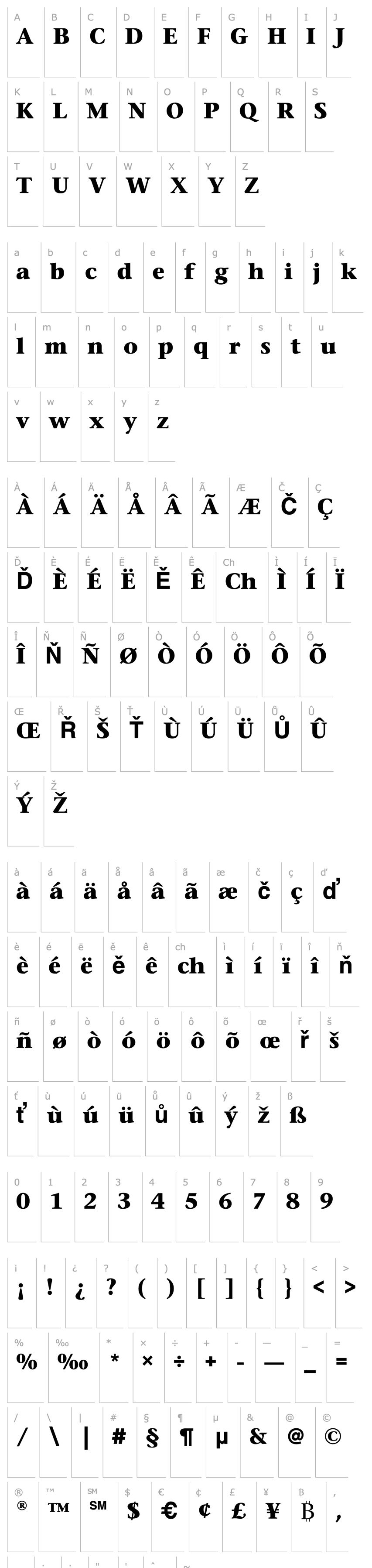 Overview StoneSerifEF-Bold