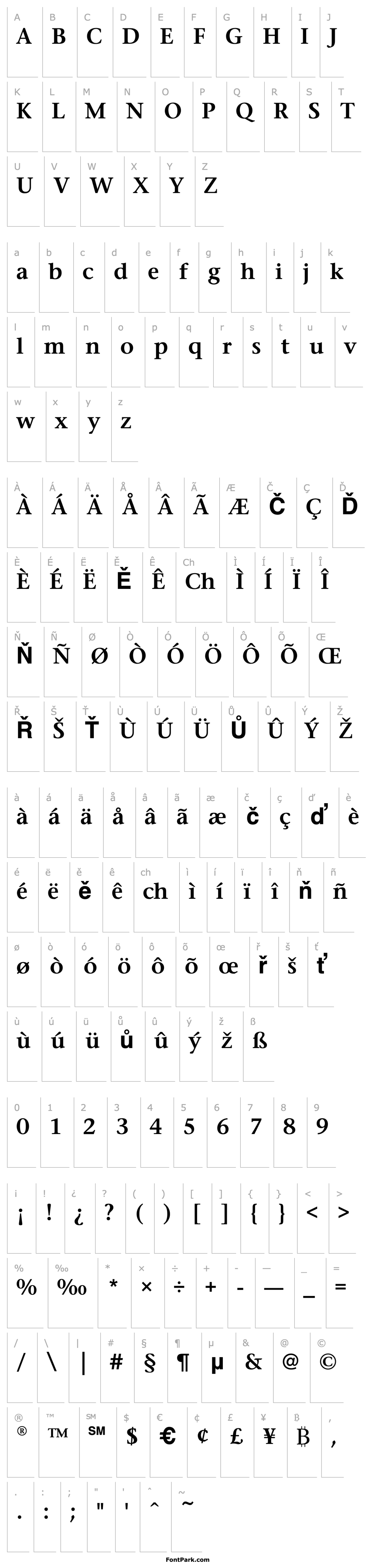 Overview StoneSerifEF-SemiBold