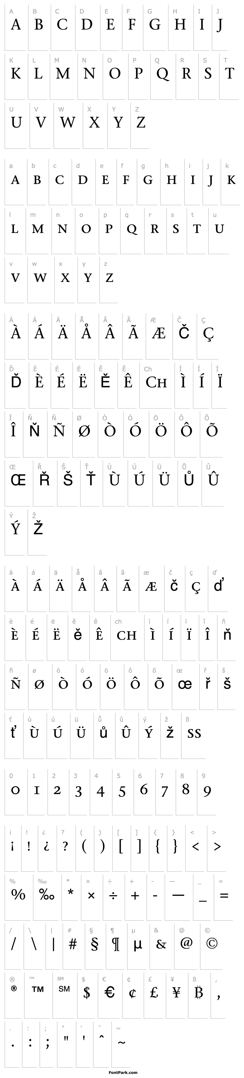 Přehled StoneSerifSCITC-Medium