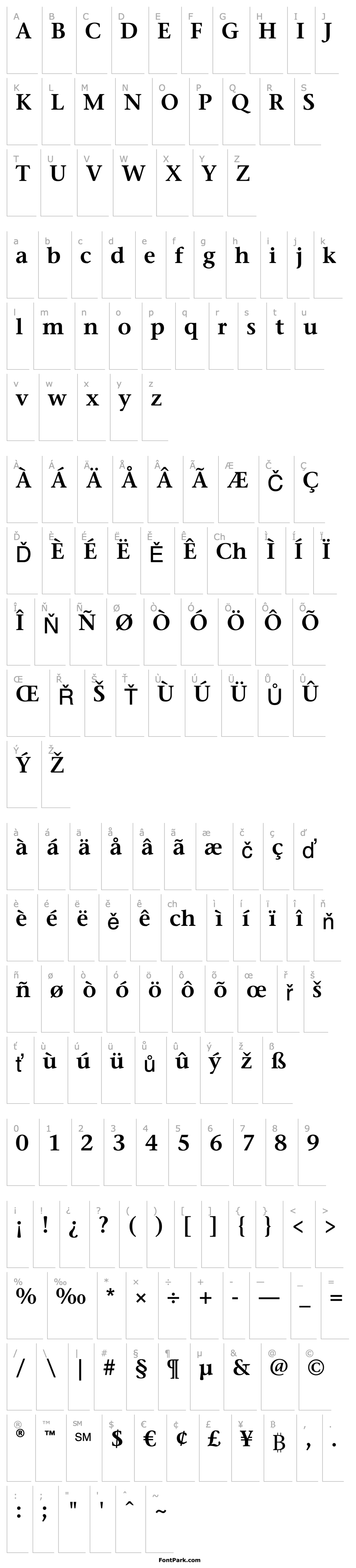 Overview StoneSerITCStd-SemiBold