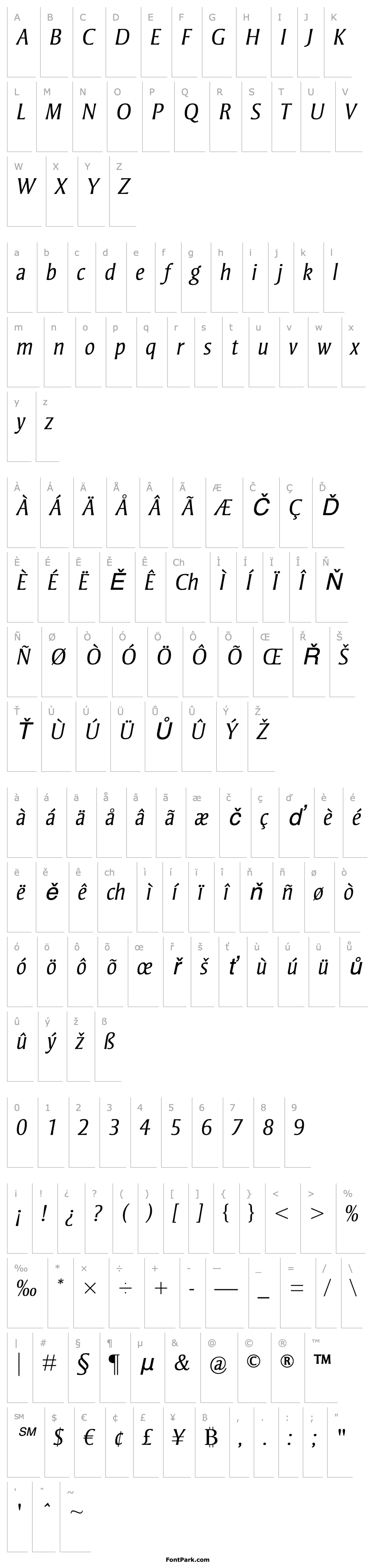 Overview Strayhorn MT Light Italic