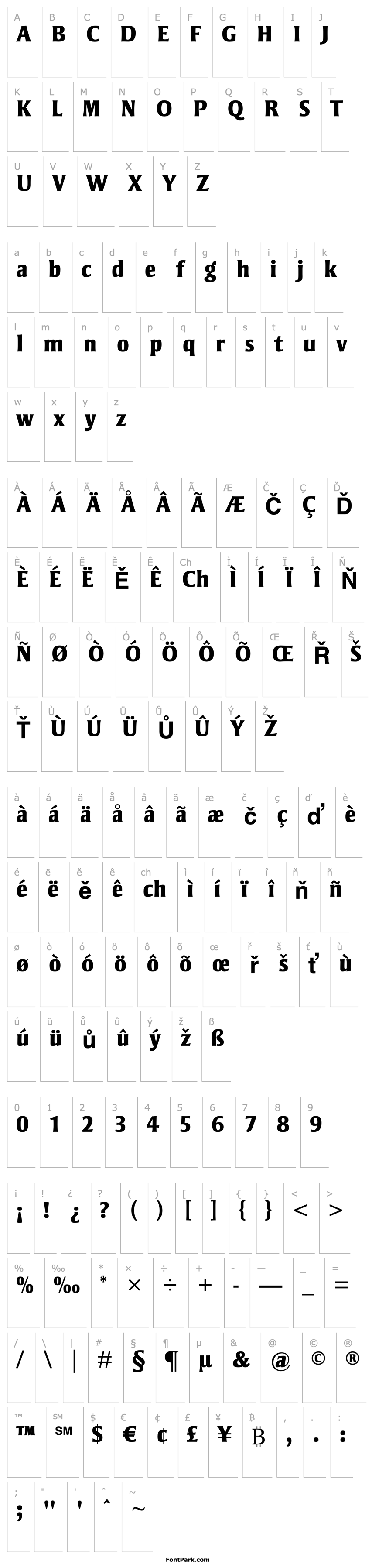 Overview StrayhornMTStd-ExtraBold