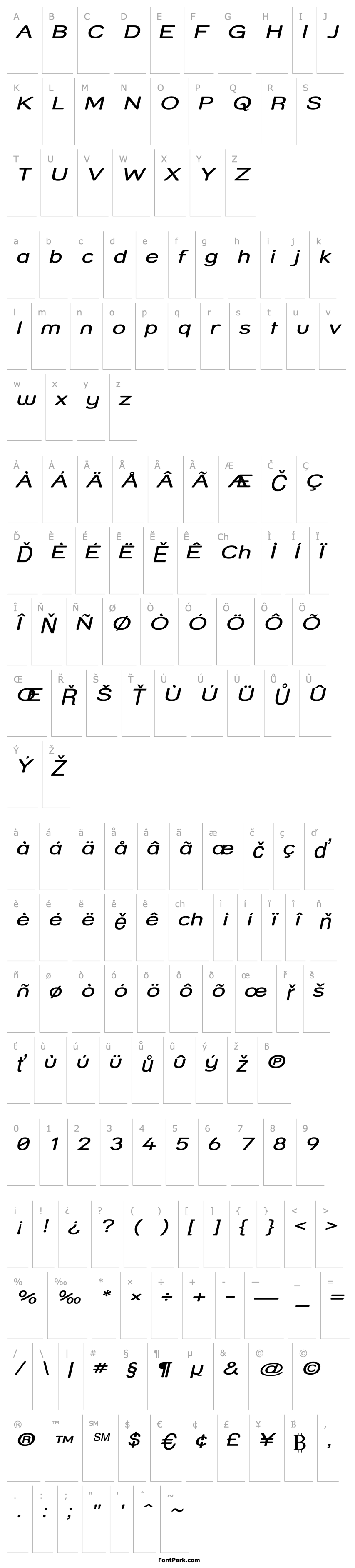 Overview Street - Compressed Italic