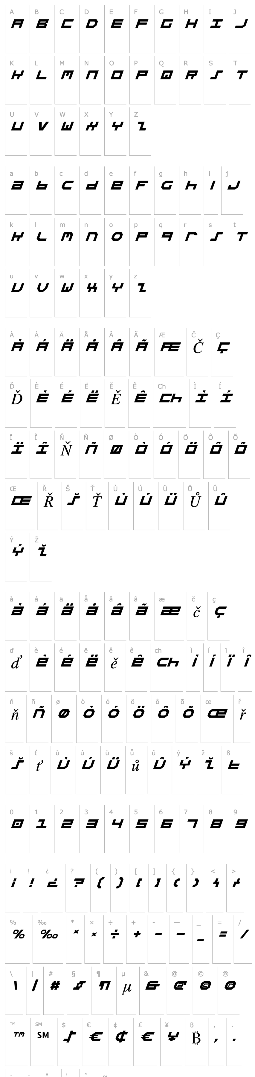 Overview Stuntman Italic