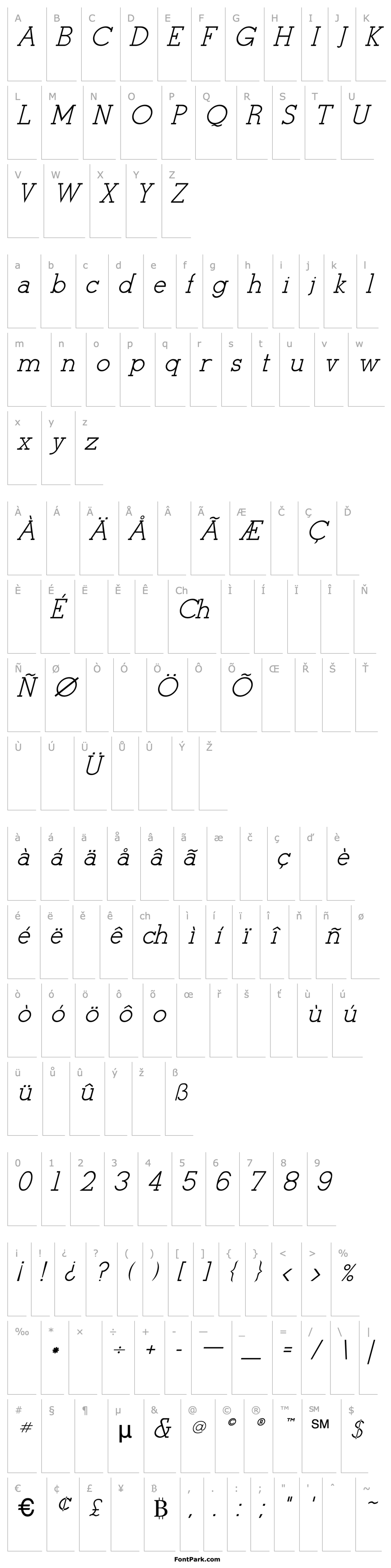 Overview Stymie-Italic