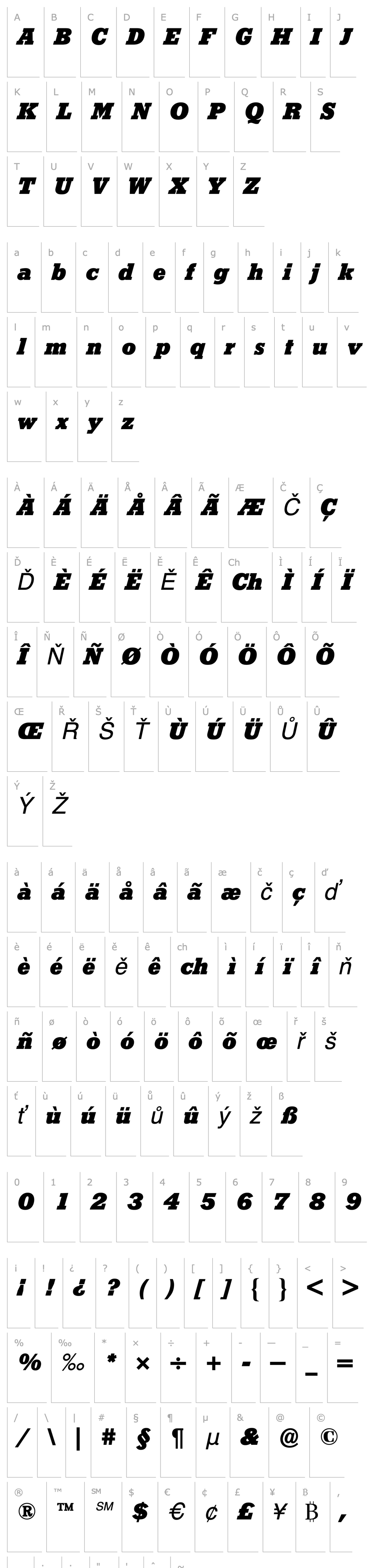 Overview StymieBQ-BlackItalic