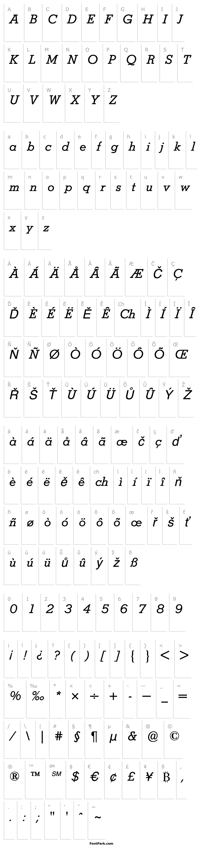 Overview StymieBQ-Italic