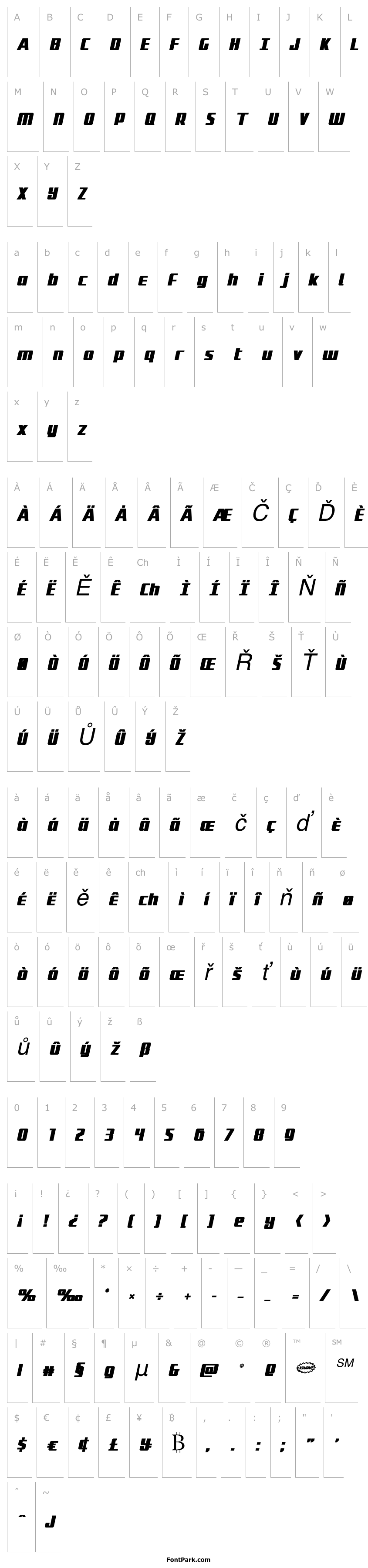 Přehled Subadai Baan Bold Italic