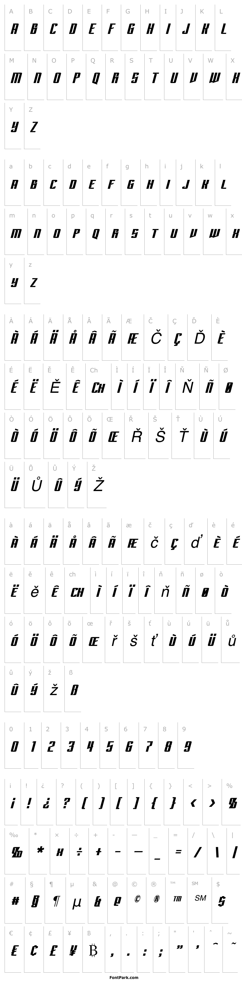 Přehled Subspace Italic