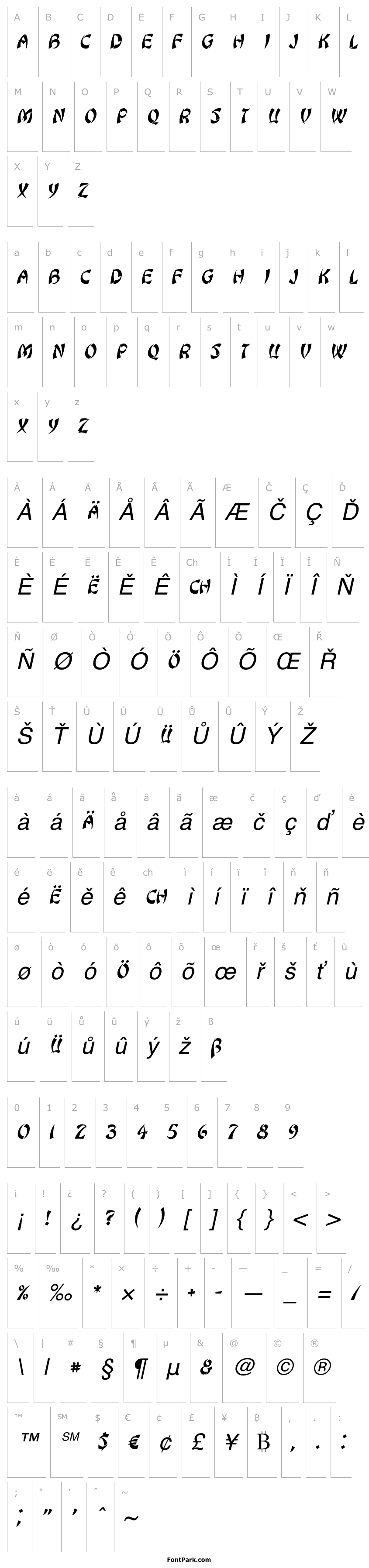 Overview Sudoku Italic